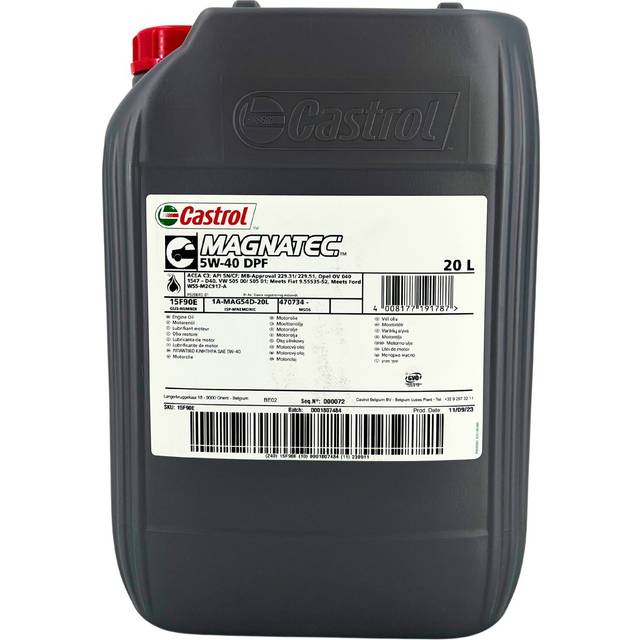 CASTROL 15F90E Motorolja Castrol Magnatec 5W-40 DPF Innehåll: 20l, Syntetolja