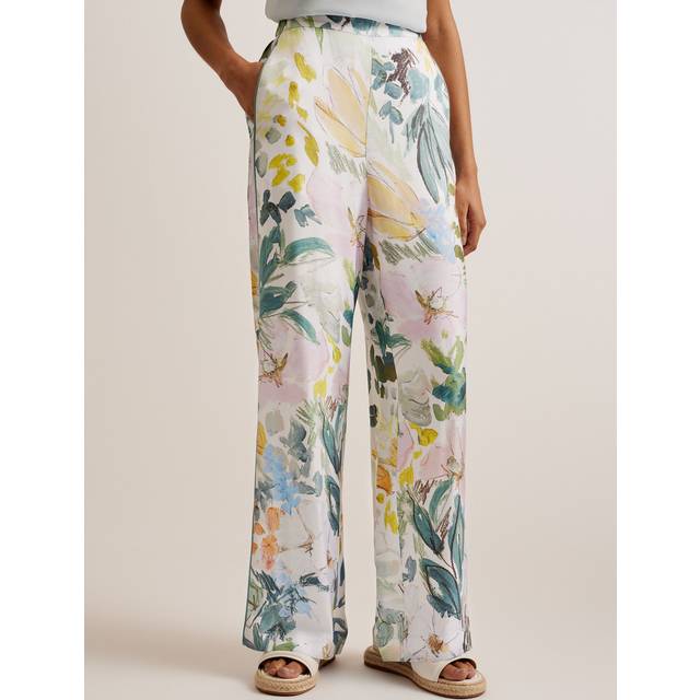 Ted Baker Printed Wide Leg Trouser Multi - Ted Baker - Size: 8