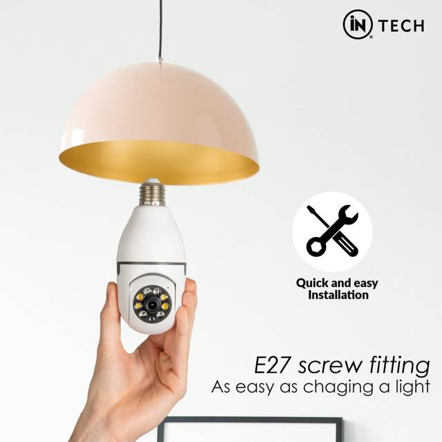 Smart 360 Home Bulb Security Camera