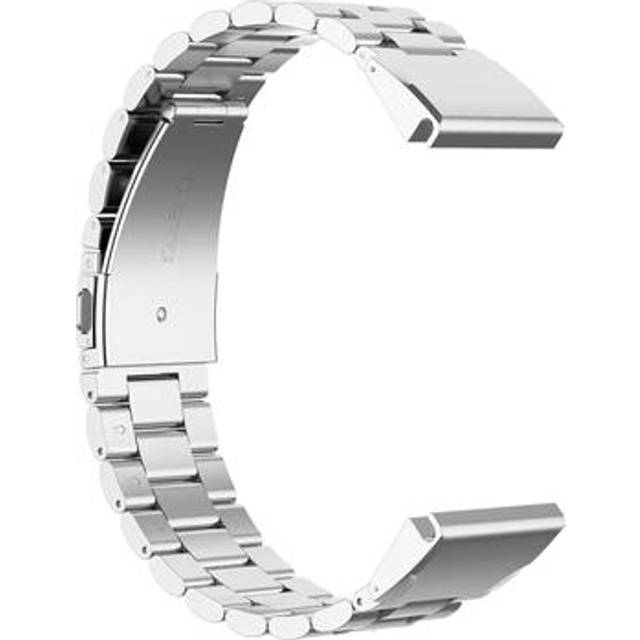 Garmin QuickFit 26mm / Garmin Fenix 7X / 7X Pro / 6X klockarmband i rostfritt stål med 3 pärlor - silver