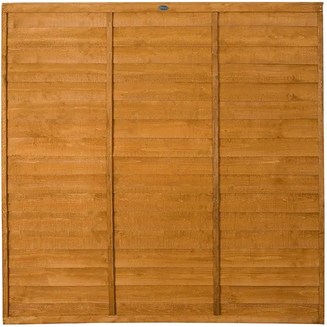 Wickes Dip Treated Overlap Fence Panel - 6 x 6ft - Brown