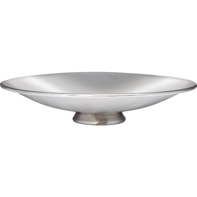 8 inch Shallow Footed Pewter Bowl with Short Foot Plain Bright Polished Finish Decorative Home Accessories Perfect for Engraving