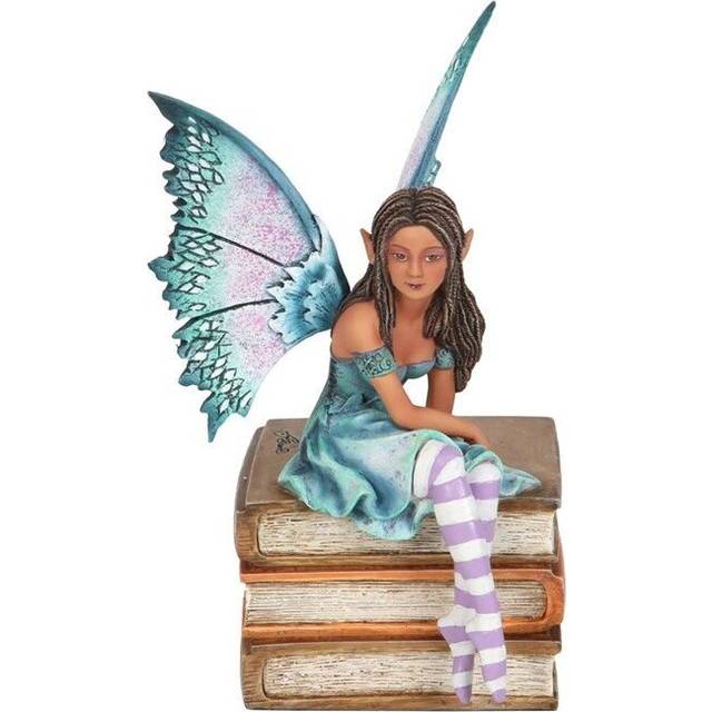 Something Different 19Cm Book Fairy Figurine By Amy Brown, Blue