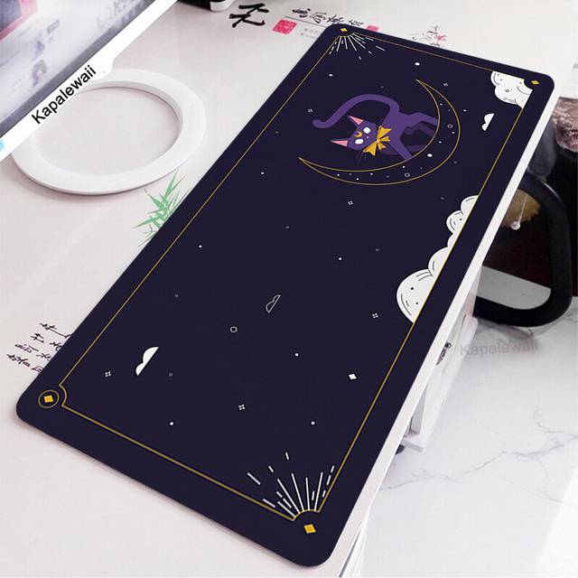 (a-WA00272 (3) M 350x600x3mm) Kawaii Mat Mousepad Company Cute Cat Black Mause Pad Pink Carpet Run Xxl Deskmat 100x50 Mouse Pad Mechanical Keyboard Ga