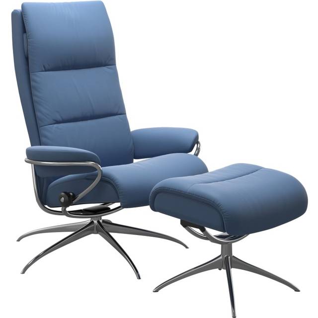 Stressless Tokyo High Back Chair With Star Base - Standard - Paloma Leather - Without Footstool