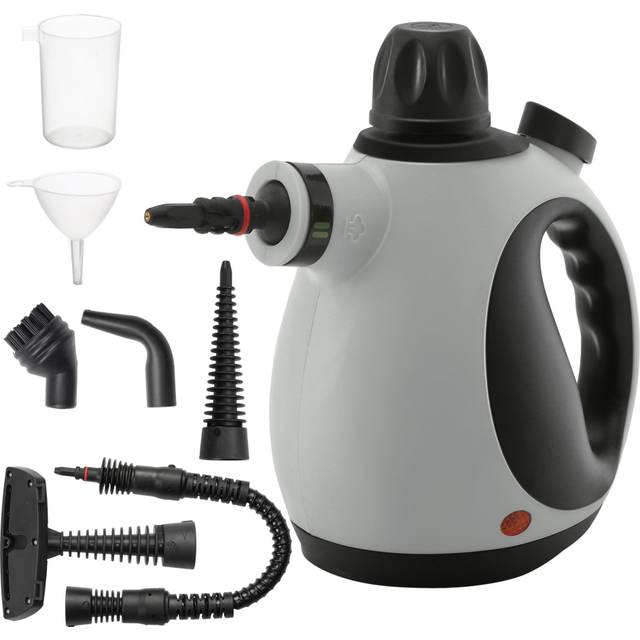 HOMCOM Handheld Steam Cleaner Multi-purpose Steamer W/ 9 Pieces Accessory Grey | TJ Hughes