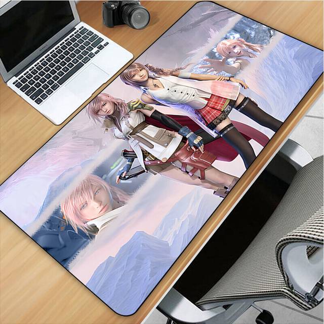 (a-LMP-006 180x220x2mm) Final Fantasy Mousepad Sexy Tifa HD Printing Computer Lock Edge Keyboard Mat PC Desk Pad Large Mouse Pad Gaming Accessories Gi