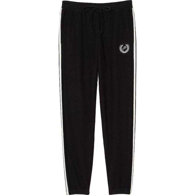 Victorias Secret PINK Creamer Beige Reverse Fleece Jogger - creamer beige reverse fleece - X-SMALL