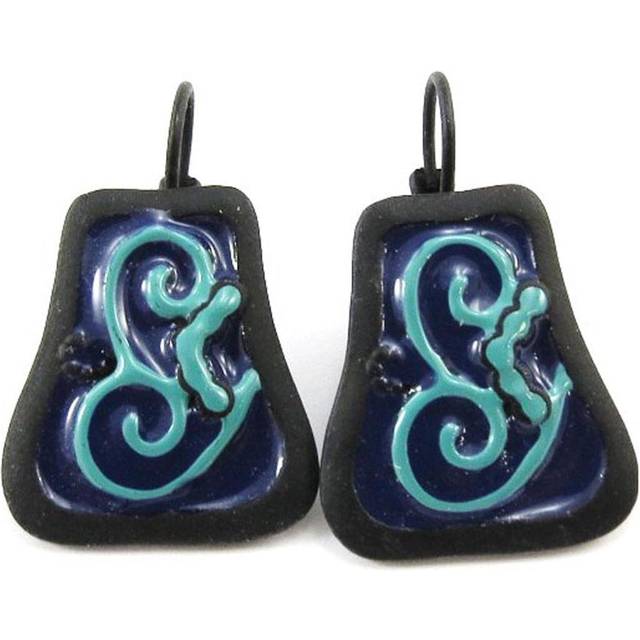 NOA [J4176] - Turquoise 'Arabesque' Designer Sleepers blue
