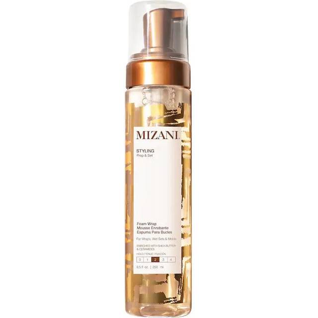 Mizani Styling Foam Wrap  Balances Hydration  Shine & Hold  with Shea Butter  Paraben-Free  for Curly Hair  8.5 Fl Oz