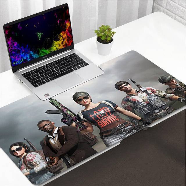 (a-BH004214 400x900x2mm) Pubg Mause Pad Gamer Cabinet Pc Gaming Accessories Mouse Carpet Computer Table Mousepad Desk Mat Keyboard Anime Office Laptop