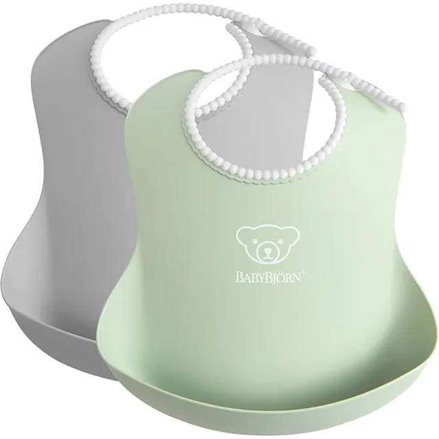 BabyBjörn Haklapp 2-pack Blekgrön/Blekrosa - Rosa