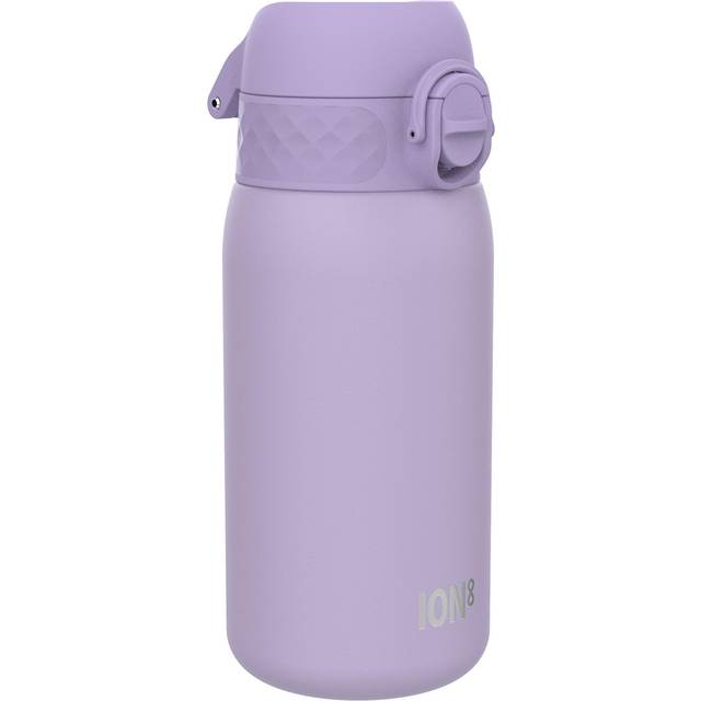 ION8 Vattenflaska Termos Stål, 320 ml/11 oz, Läcksäker, Lätt att Öppna, Säkert Lås, Diskmaskinssäker, Bärhandtag, Hygieniskt Lock, Drickflaska Metall, Hållbar, Rostfritt Stål, Ljuslila
