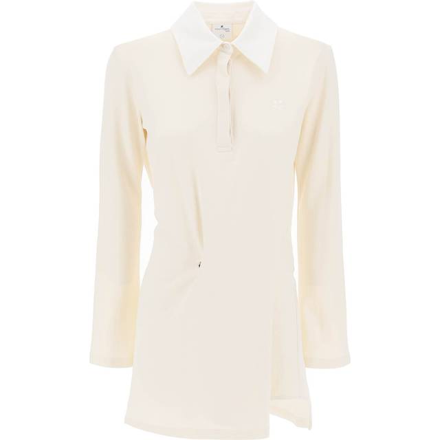 CourrÃ¨ges Women&#39;s &#34;twist Polo&#34; Dress in Beige | Size Medium | 224JBD073JS01410079 (M)