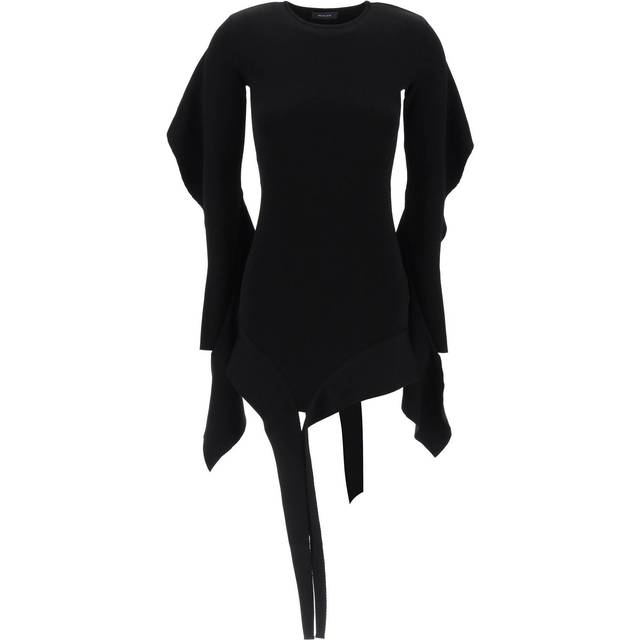 Asymmetric Mini Dress with Ruffle Details