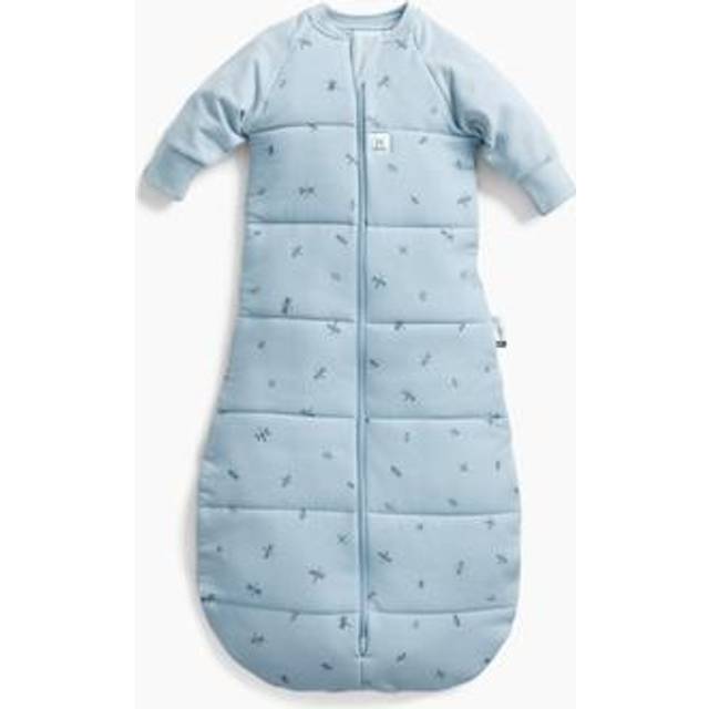 Organic Winter Jersey Sleeping Bag - 3.5 TOG Dragonflies - Light Blue - 3-12 m