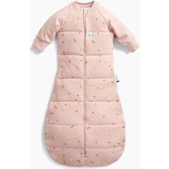 Organic Winter Jersey Sleeping Bag - 3.5 TOG Daisy - Light Pink - 3-12 m