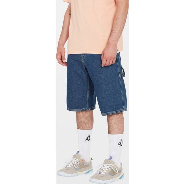 Volcom Labored Denim Utility Shorts indigo ridge wash