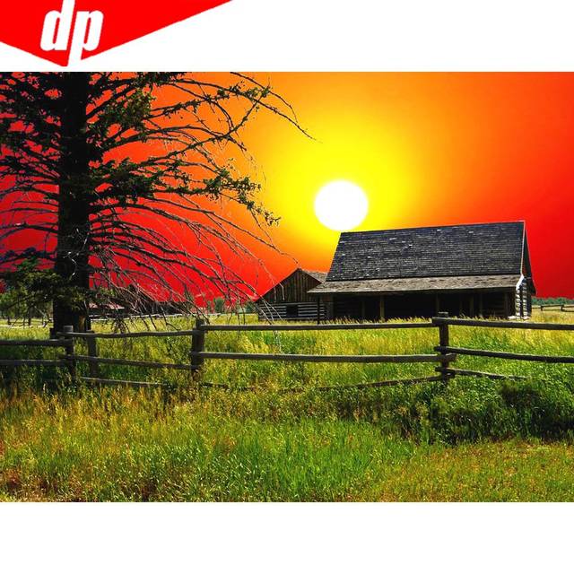 Diamond Painting Scenery Diamond Embroidery Display Diamond Mosaic Landscape Rhinestones Pictures 20X30