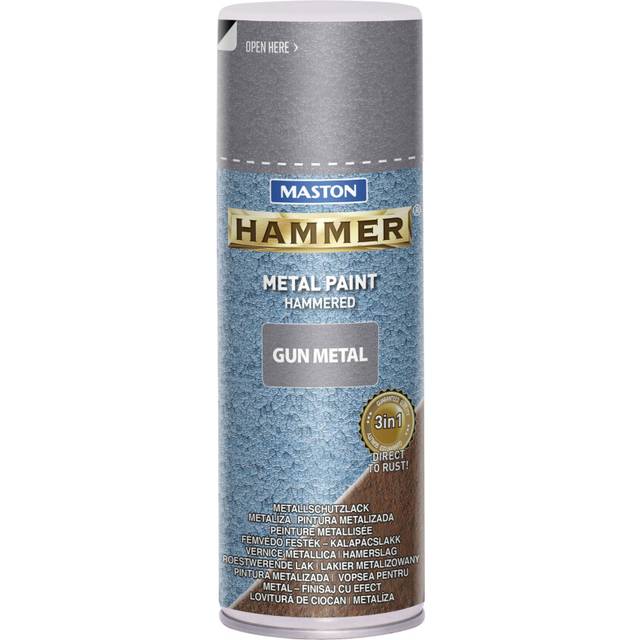 Maston Spray Paint Hammer Hammered Gun Metal Grey 400ml