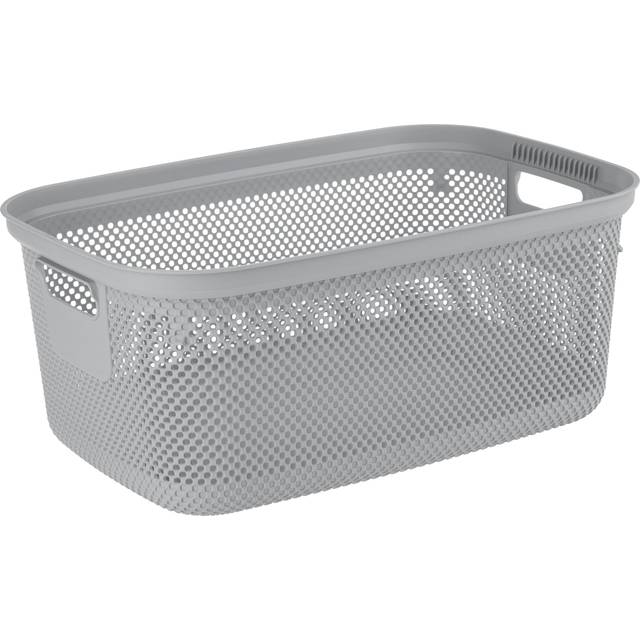 Keeeper Laundry Basket With Side Handles & Air-permeable Nordic Grey, Grey