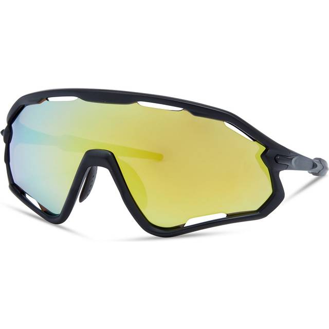 Madison Code Breaker Sunglasses 3 Lens Pack - Matt Black Frame / Bronze Mirror / Amber / Clear Lens - Black/clear/orange