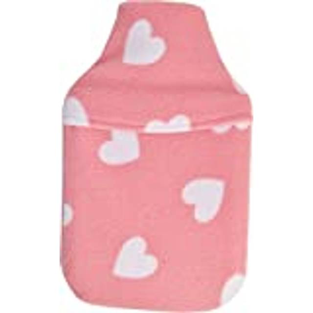 Vagabond Bags 2 Litre Pink Heart Hot Water Bottle and Cover