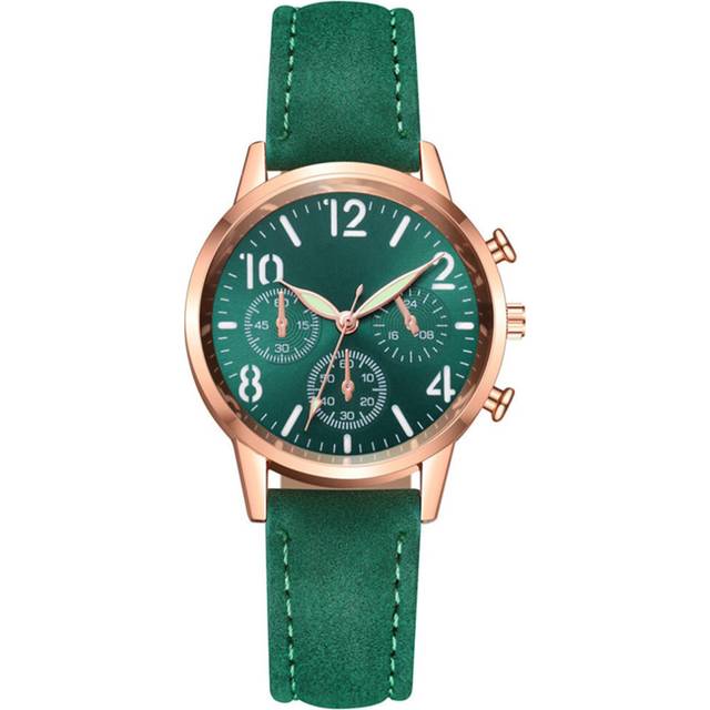 2 Pcs Ladies Quartz Watch Women Stainless Steel Luminous Dial Leisure Watch Clock Analog Waterproof Stainless Wristwatch - Silver