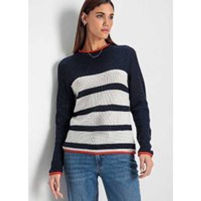Hechter Paris Block Stripe Jumper - Navy Stripe