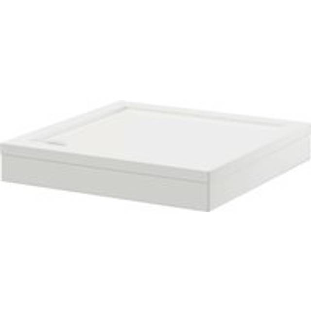 Wholesale Domestic Pearlstone Square Shower Tray and Plinth | White | Plastic/Stone Resin | 800mm x 800mm x 40mm