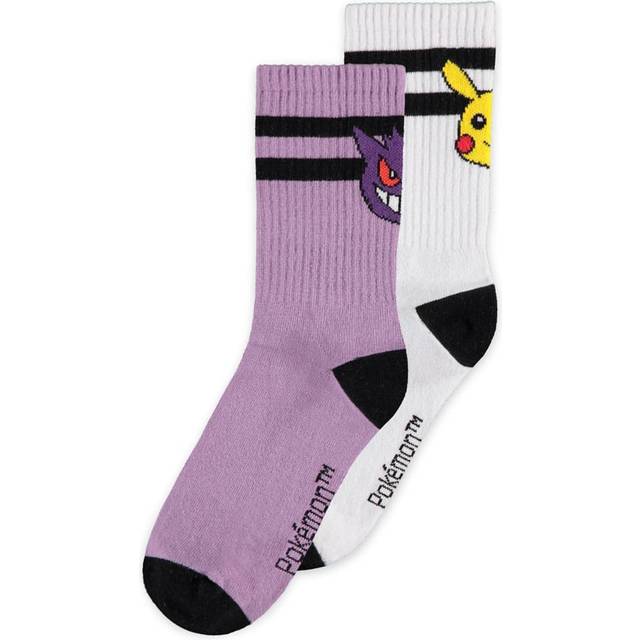 Pok&#xE9;mon - gaming Strumpor - Gengar, Pikachu - EU 35-38 - f&#xF6;r Dam - flerf&#xE4;rgad