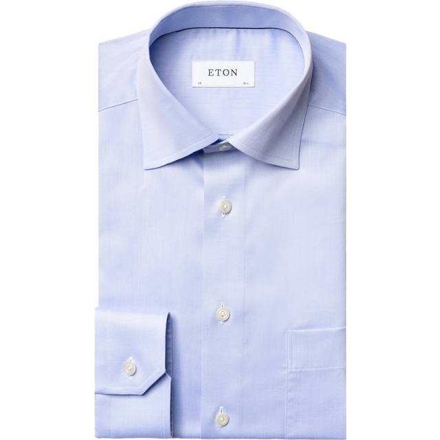 Signature twill-skjorta classic  fit ljusblå