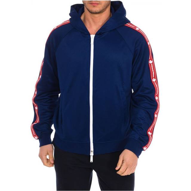 Dsquared2 Mens Sport sweatshirt with zipper and hood S74HG0103-S23686 man - Blue - Size 2XL