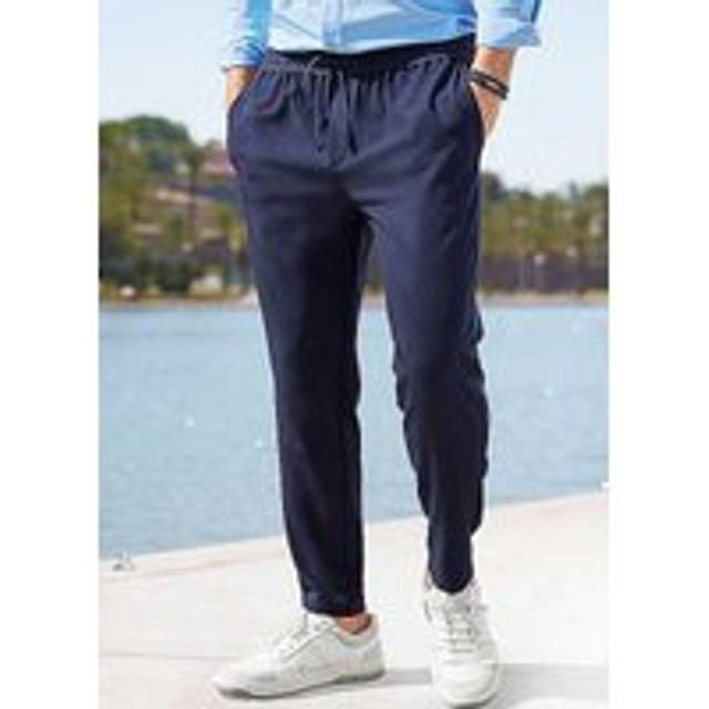 John Devin Light Weave Jogger Pants - Navy