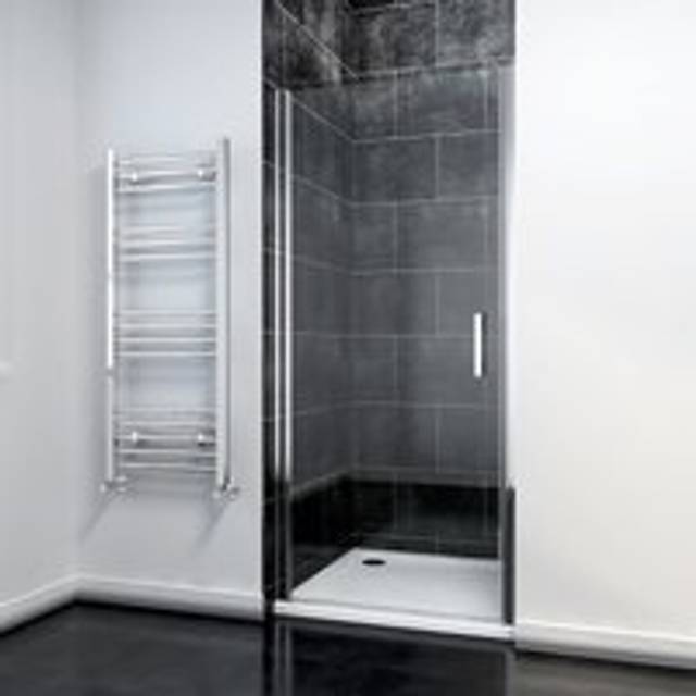 760mm Pivot Shower Door Enclosure 6mm Safety Glass Reversible Shower Cubicle Door - Elegant