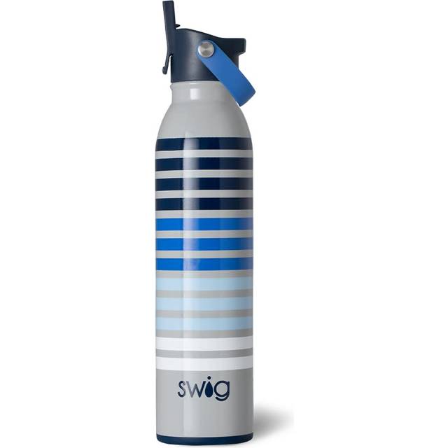 Swig Life 20oz Insulated Water Bottle with Straw  Flip  Sip Handle Leak Proof  Dishwasher Safe  cup Holder Friendly  Stainless Steel Water Bottle in R