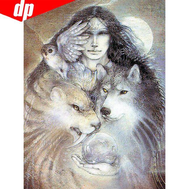 Crystal Diamond Painting Animals Pictures Of Rhinestones Cross Stitch Kits Diamond Embroidery 20X30