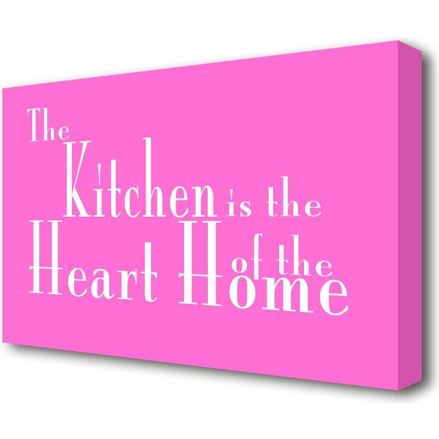 The Kitchen Is The Heart Of The Home 2 - Wrapped Canvas Typography Print (101.6 cm H x 142.2 cm W)