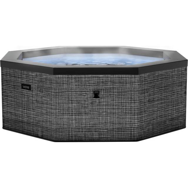 Wave Como 6 Person Octagon Spa Flint Rattan