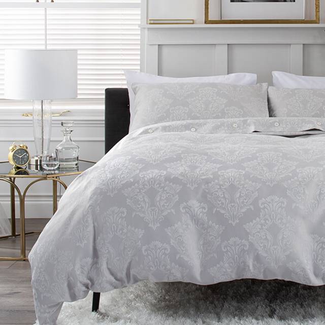 Versailles Bedlinen Duvet Set - Silver - Super King