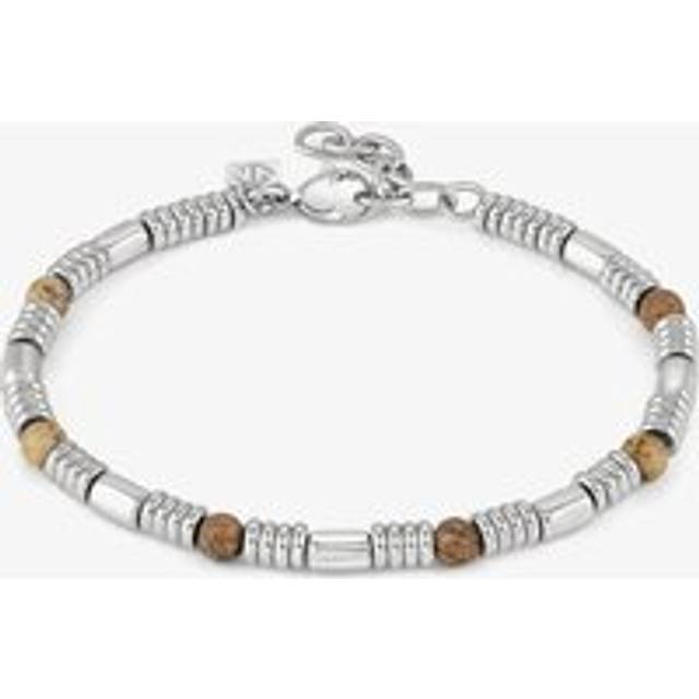 Nomination InstinctStyle Stainless Steel & Tiger Eye Beaded Bracelet 027929/041 - Brown