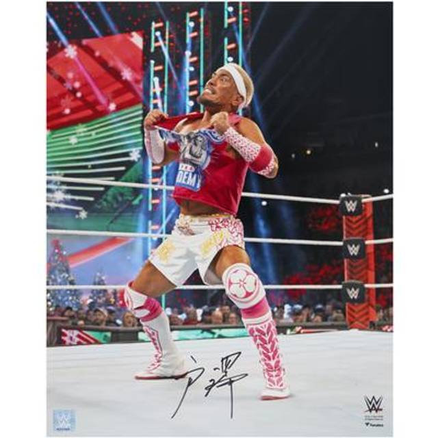 Akira Tozawa WWE Autographed 16" x 20" Ripping Shirt Photograph