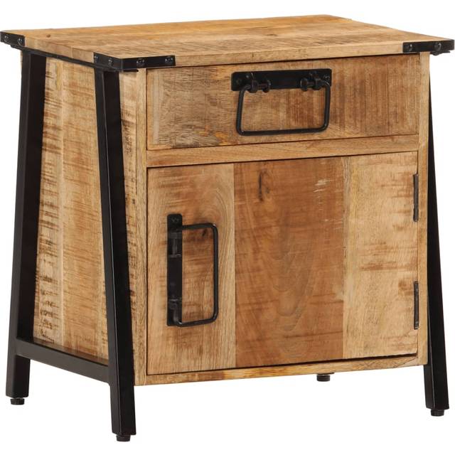 vidaXL Bedside Cabinet 40x30x42 cm Solid Wood Mango - Brown