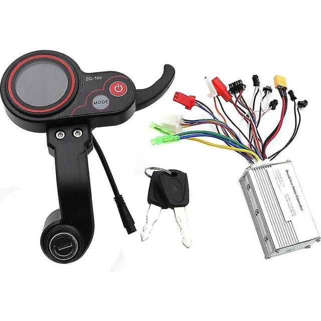 36v Controller+zq-100 Mileage Meter With Key Speed Adjustable Electric Scooter Meter 6 Pin Display