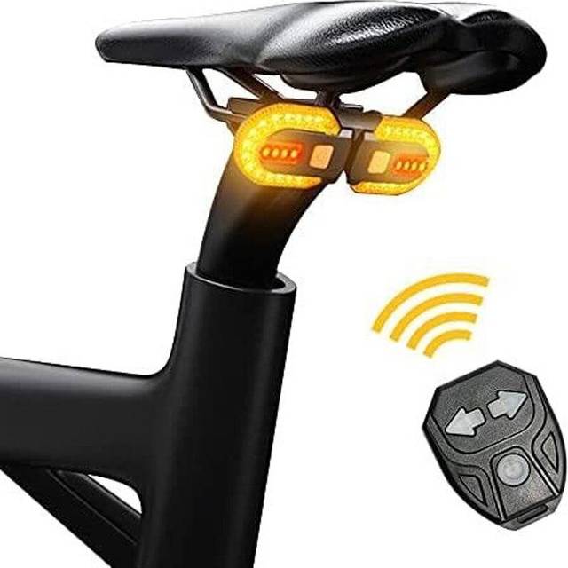 Cykel Blinkers Bakljus LED Cykellampa USB Uppladdningsbar cykel Trådlösa lampor Bakåt MTB Bakljus Cykeltillbehör