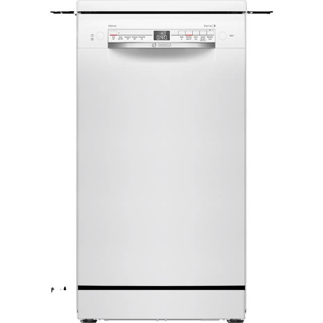 BOSCH Series 2 SPS2IKW01G Slimline WiFi-enabled Dishwasher - White, White