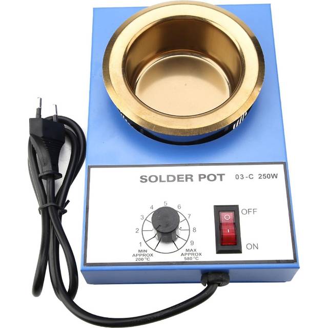 220v 80mm Solder Pot Soldering Pot Desoldering Bath (eu Plug) (250w)