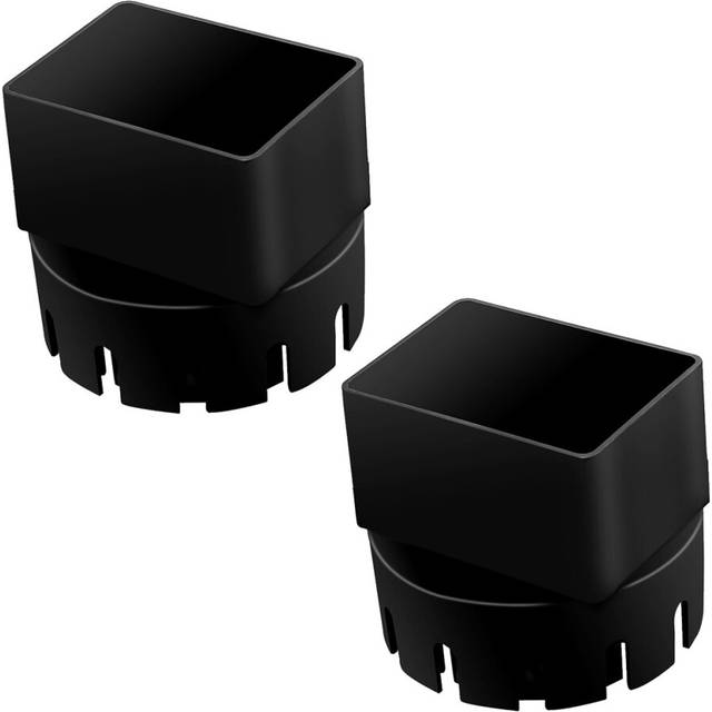 Downspout Adaptor to Drain Pipe, Roof Rain Gutter Downspout Extensions Universal, Downspout Extender,Black 2Pack