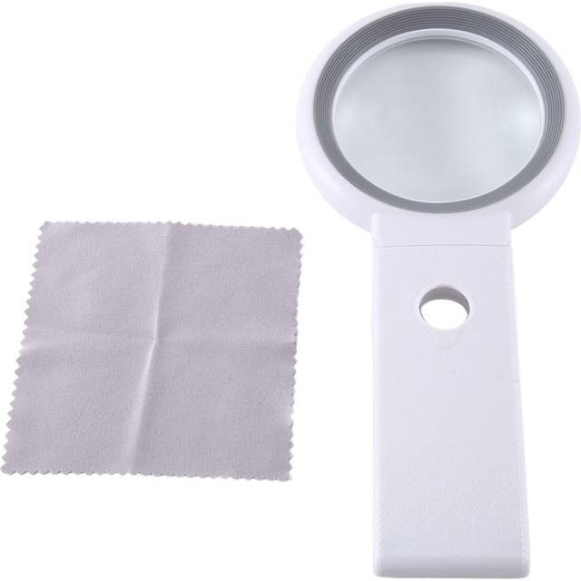 Handheld Magnifying Glass with Light 5X 10X Rectangle Reading Illuminated Magnifier Three Gears