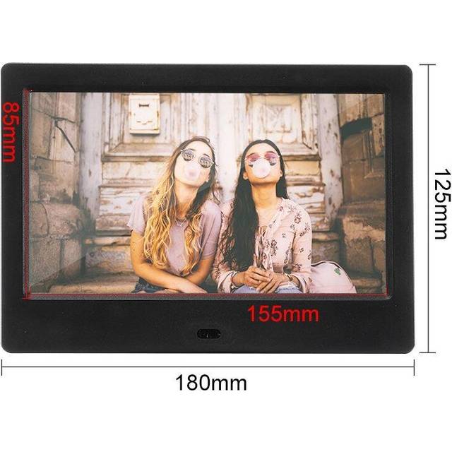 Multifunction 7'' Screen HD 1024*600 Digital Photo Frame Electronic Album Picture Music Movie Mult-Media Player+Remote Control